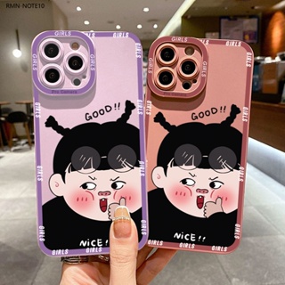 Xiaomi Redmi Note 10 10S 9 9S 8 Pro 5G สำหรับ Funny Cartoon Little Girl เคส เคสโทรศัพท์ เคสมือถือ Full Cover Shell Shockproof Back Cover Protective Cases