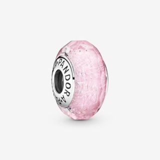 [มูชมพู] Faceted Pink Murano Glass Charm