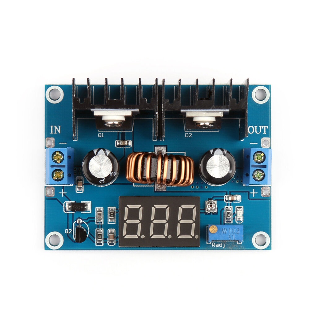 XH-M404 Xl4016E1 8A DC Step Down Module With LED Display Voltmeter ...