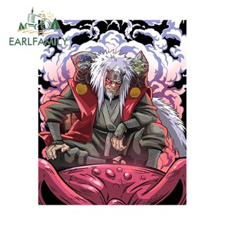 Earlfamily สติกเกอร์ ลายการ์ตูนอนิเมะ Jiraiya สําหรับติดตกแต่งรถยนต์ รถจักรยานยนต์ 13 ซม. X10.4 ซม.