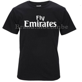 เสื้อยืดผ้าฝ้ายพิมพ์ลายคลาสสิก Sanc6 {พร้อมส่ง เสื้อยืดแขนสั้น พิมพ์ลาย Fly Emirates Airlines Lycra พลัสไซซ์ ของขวัญวันเ
