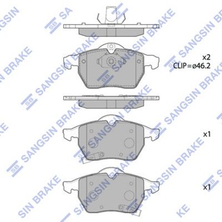 ผ้าดิสเบรคหน้า CHEVROLET ZAFIRA T98 2001- ASTRA T98 1999- VECTRA J96 1995- SAAB 900 1993- มีร่องสายไฟ HI-Q