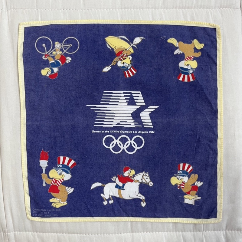 ผ้าเช็ดหน้าที่ระลึกจาก Summer Olympics 1984 Shopee Thailand