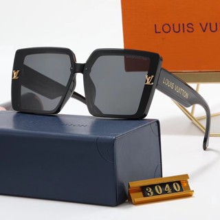 Lv แบรนด์หรู ขนาดใหญ่ กรอบแว่นกันแดด แฟชั่น ดีไซน์คลาสสิก สี่เหลี่ยม สําหรับผู้ชาย ผู้หญิง แว่นตากันแดด uv400