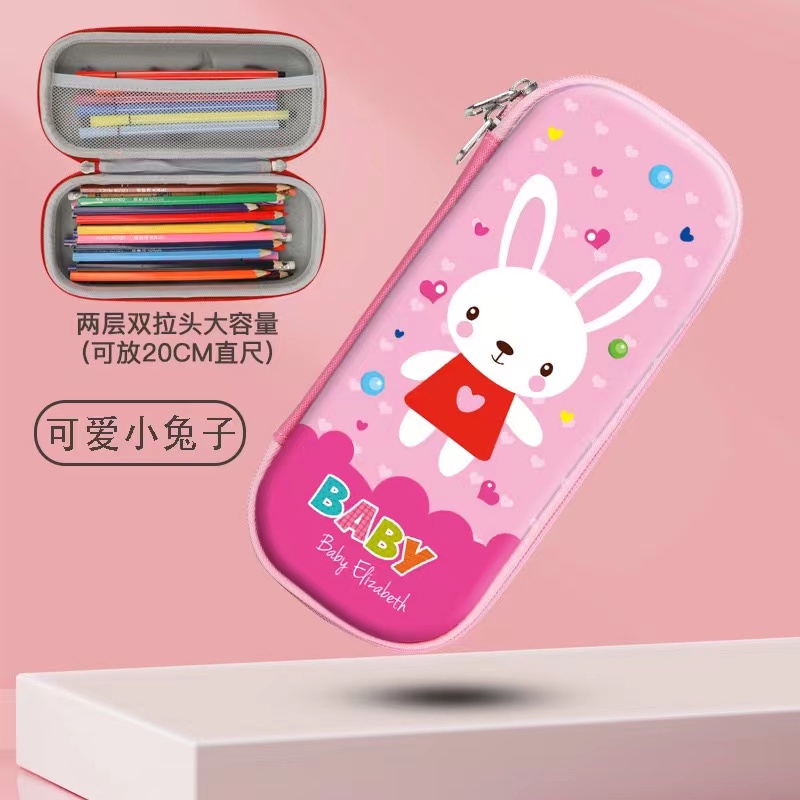 pencilboxกระเป๋าใส่ดินสอสำหรับนักเรียนประถมชายและหญิงวัสดุ-eva-ตรงผ่านกล่องดินสอความต้านทานการตกกล่องดินสอมัลติฟังก์ชั่น