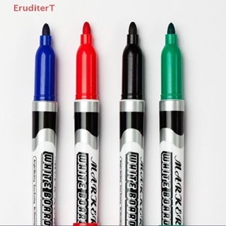 [EruditerT] ปากกาไวท์บอร์ด ลบได้ สีฟ้า ดํา แดง เขียว ขาว มาร์กเกอร์กระจก วาดภาพ เด็ก สํานักงาน แก้ว อุปกรณ์การเรียน [ใหม่] 1 ชิ้น