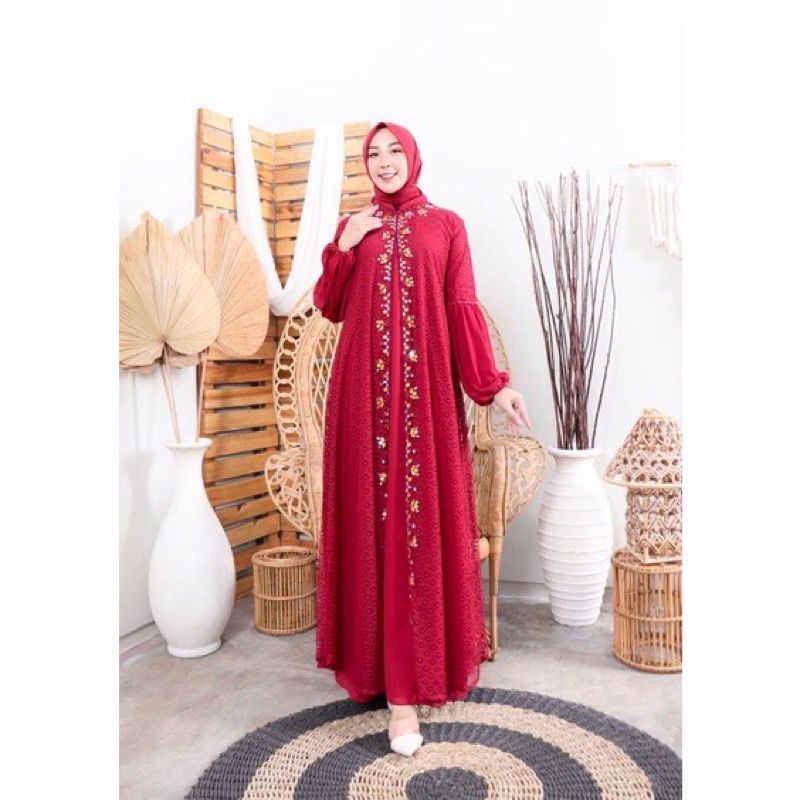 gamis-sherra-ผ้าฝ้ายผสมลูกไม้-แบบเต็ม