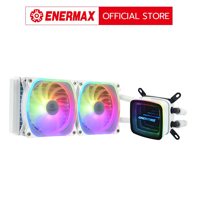 enermax-official-store-enermax-aquafusion-adv-240mm-argb-white-รองรับ-lga1700-am5-ชุดน้ำความร้อนซีพียู