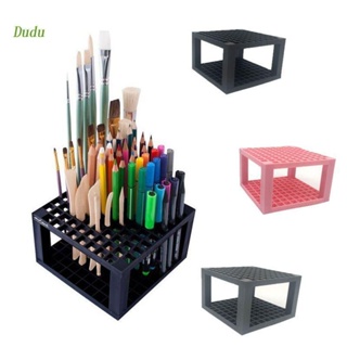 Dudu กล่องพลาสติก 96 หลุม สําหรับเก็บแปรงแต่งหน้า ดินสอ เครื่องสําอาง