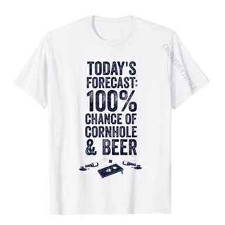 ขายดี!เสื้อยืดลําลอง ผ้าฝ้าย แขนสั้น พิมพ์ลาย Cornhole And Beer สไตล์วินเทจ สําหรับผู้ชาย และผู้หญิงS-5XL