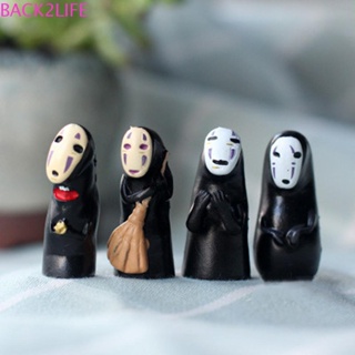 Back2life โมเดลฟิกเกอร์ PVC รูปการ์ตูนอนิเมะ No Face Men ของขวัญ สําหรับสะสม 4 ชิ้น