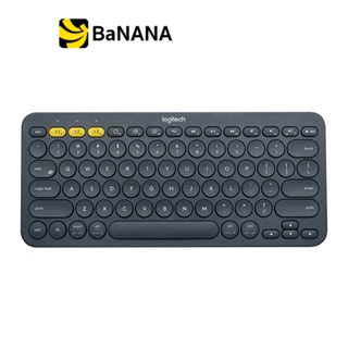 คีย์บอร์ดไร้สาย Logitech Bluetooth Keyboard Multi-Device K380 Black (TH/EN) by Banana IT