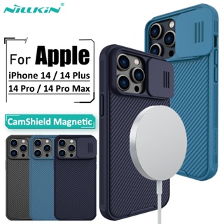 Nillkin luxury Magnetic Case For iPhone 14 Pro Max iPhone 14 Plus CamShield Pro Phone Case Camera Slider Protection TPU + PC Shockproof Back Cover Phone case