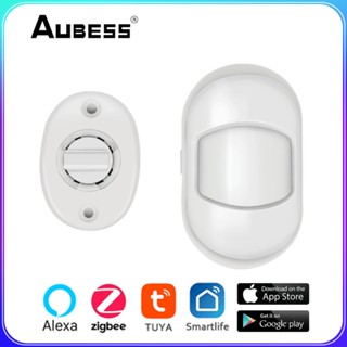 Tuyasmart Home Zigbee3.0 เซนเซอร์ตรวจจับการเคลื่อนไหวร่างกายมนุษย์ แบบไร้สาย PIR ขนาดเล็ก พร้อมเกตเวย์