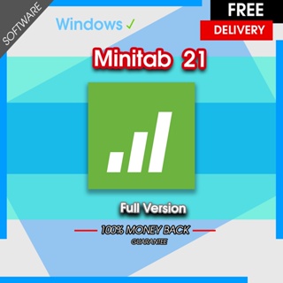 สินค้า Minitab 21 [ตัวเต็ม] [ใช้งานได้ถาวร] โปรแกรมวิเคราะห์ข้อมูล ประมวลผลทางสถิติ Windows for lifetime