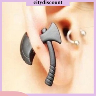 &lt;citydiscount&gt;  ต่างหูสตั๊ด Impalement Ear สำหรับผู้ชายและผู้หญิง