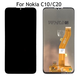 อะไหล่หน้าจอสัมผัสดิจิทัล LCD สําหรับ Nokia C20 LCD TA-1339 TA-1352 Nokia C10 TA-1342