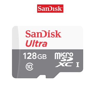 สินค้า SANDISK แซนดิสก์ ULTRA MICRO SDXC การ์ด รุ่น SDSQUNR-128G-GN6MN C10 128GB สีขาว