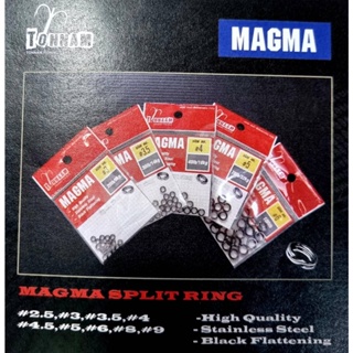 สปริทริงต้นน้ำ Magma Split Ring  ผลิตจากแสตนเลสสตีล สีดำผิวแบน แข็งแรงทนทาน