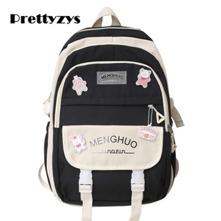 Backpack Prettyzys 2022 Korean Tote Bag Large capacity 14 inch School Backpack For Teenage Girl