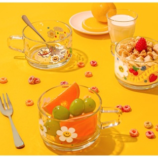 ( พร้อมส่ง ) Wiggle Wiggle x Glasslock Cereal Mug 450ml.