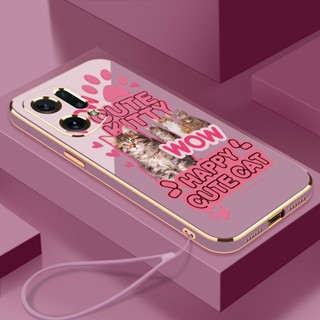 เคสโทรศัพท์มือถือ ซิลิโคน กันกระแทก ลายการ์ตูนแมวสี่ตัว สําหรับ Oppo F1S F11 F11pro F9 F9 PRO k3 F7 F5