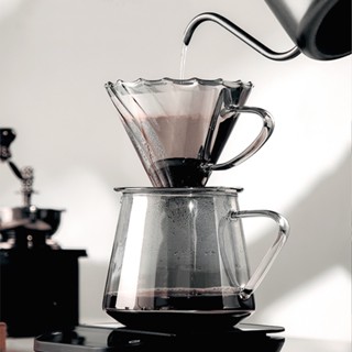 ★ Coffee Server & Dripper สีเทา-ดำ 600 ml เหยือกดริปกาแฟ เหยือกเสิร์ฟกาแฟดริป ดริปเปอร์