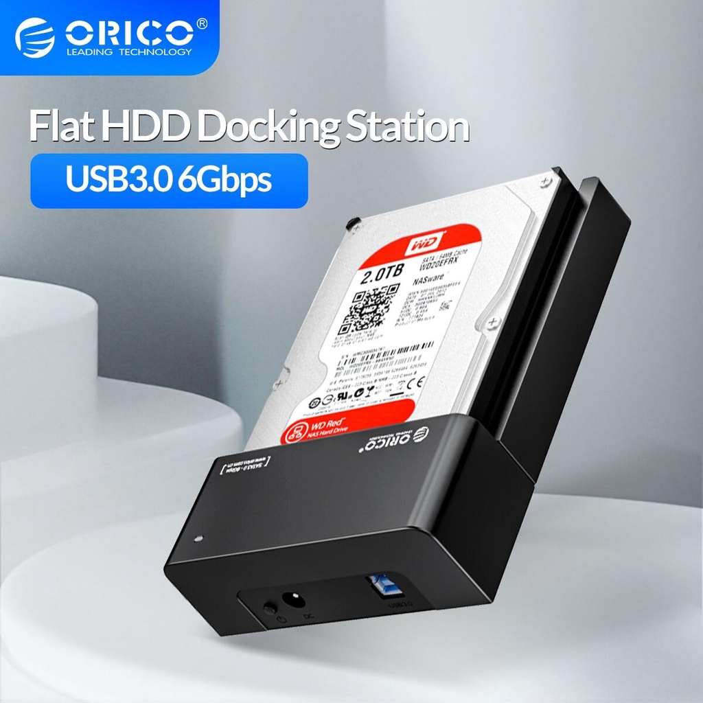 ORICO(6518US3) Lay-Flat HDD Docking Station SATA to USB 3.0 External Hard  Drive Docking Station for 2.5/3.5inch HDD SSD | Shopee Thailand