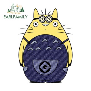 Earlfamily สติกเกอร์ ลายอนิเมะ TOTORO น่ารัก ขนาด 13 ซม. X 10.3 ซม. สําหรับติดตกแต่งหน้าต่างรถยนต์ หมวกกันน็อค DIY