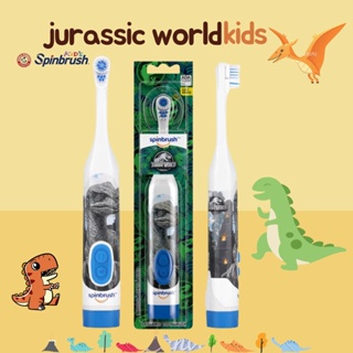 พร้อมส่ง🚚   🦷👄แปลงสีฟันไฟฟ้า Jurassic World Kids Spinbrush Electric Battery Toothbrush👄🦷