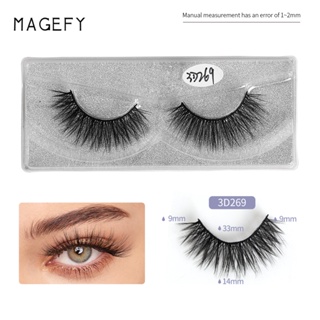 สินค้า MAGEFY 1 Pairs Eyelashes / 5 Pairs Eyelashes Set Wholesale 3D Imitation Mink Handmade False Eyelash Extension