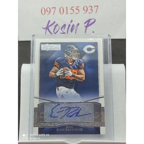 การ์ดลายเซ็นต์-evan-rodriguez-chicago-bear-te-donruss-signatures-สภาพสวย-น่าสะสม-แฟน-bears-ไม่ควรพลาด-ของดี