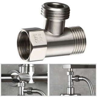 Durable Diverter Valve T Adapter 304 Stainless Steel Bath G1 2 TValve mdwTVt