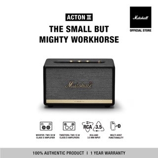 ภาพขนาดย่อของภาพหน้าปกสินค้าMARSHALL Acton II bluetooth black - ลำโพงบลูทูธ ลำโพงmarshall ลําโพงบลูทูธเบสหนัก จากร้าน marshall_official_store บน Shopee