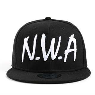 ใหม่ Compton หมวกเบสบอล ลายตัวอักษร NWA Gangsta สีดํา สไตล์ฮิปฮอป สําหรับผู้ชาย และผู้หญิง