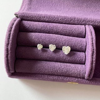 จิวหู Silver basic heart piercing (stainless steel)