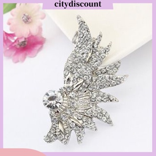 &lt;citydiscount&gt;  City_ต่างหู คริสตัล Ear Cuff Wrap แบบคลิป สำหรับสตรี