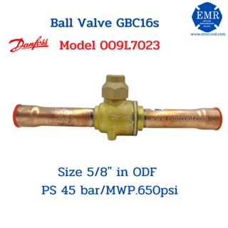 DANFOSS DANFOSS Shut-off ball valve GBC 16 S, 5/8 (009L7023)