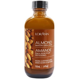 LORANN Almond Bakery Emulsion 4 Oz. กลิ่นอัลมอนด์ (118 ml) (06-7578-03)