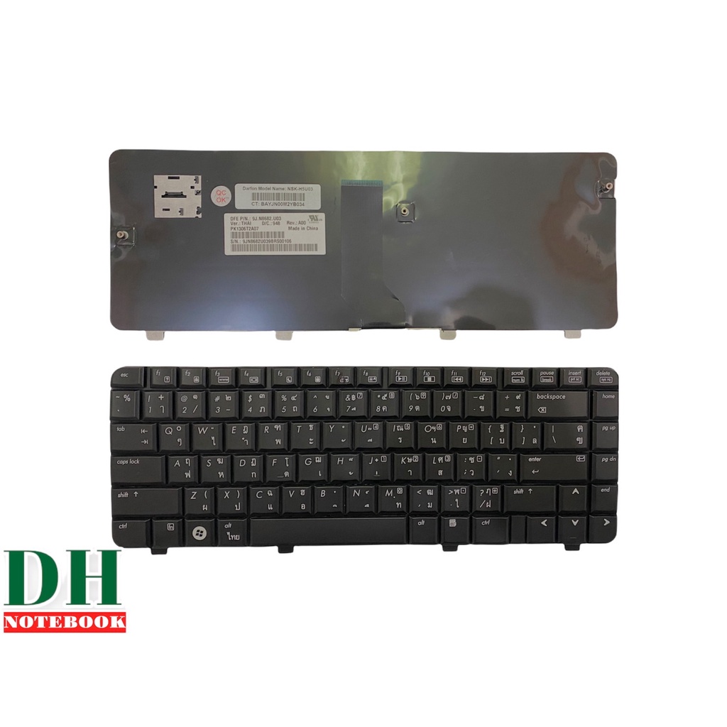 แป้นพิมพ์-คีย์บอร์ดโน๊ตบุ๊ค-hp-cq35-cq30-cq36-dv3-2000-laptop-keyboard-th-eng