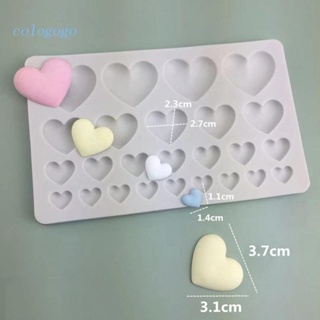 Colo แม่พิมพ์ซิลิโคน รูปหัวใจ 25 ช่อง สําหรับตกแต่งเค้กเบเกอรี่ DIY