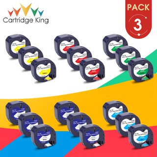 3pk Dymo เทปฉลากพลาสติก 12 มม. x 4 ม. 91201 91331 12267 16952 สําหรับเครื่องทําฉลาก Dymo LetraTag LT-100H LT-100T QX50 XR XM 2000