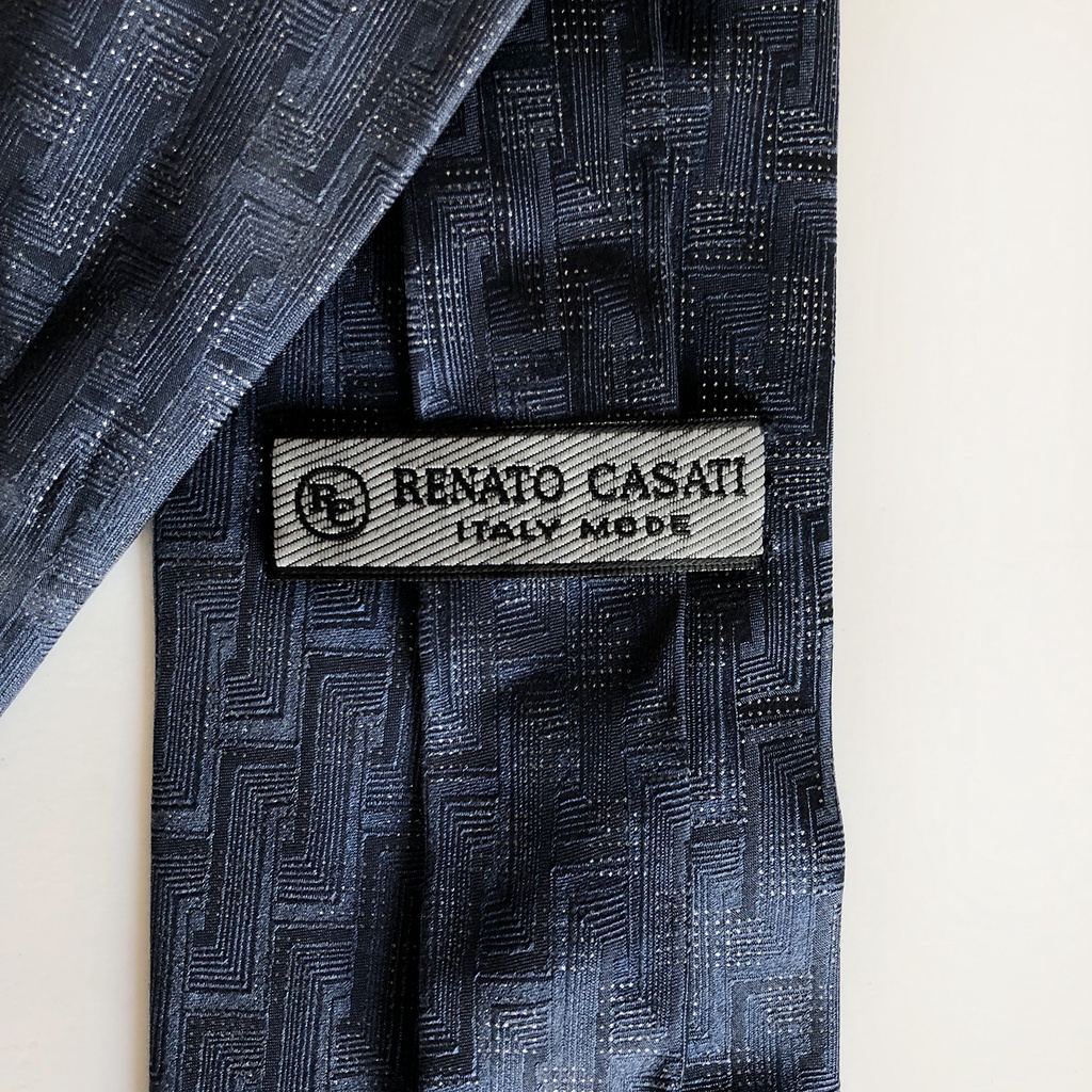 necktie-เนคไท-renato-casati-สีกลม-จากอิตาลี-มือสอง-สภาพดี