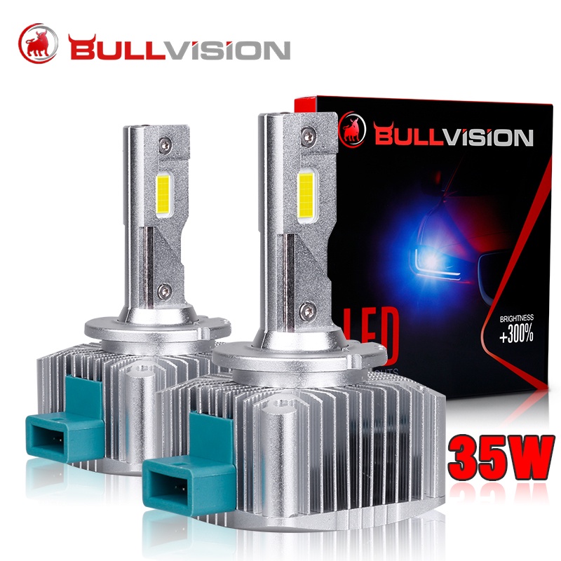 Bullvision D3S LED ไฟหน้า HID D1S D2S D4S D5S D8S D1R D2R D3R Turbo LED ...
