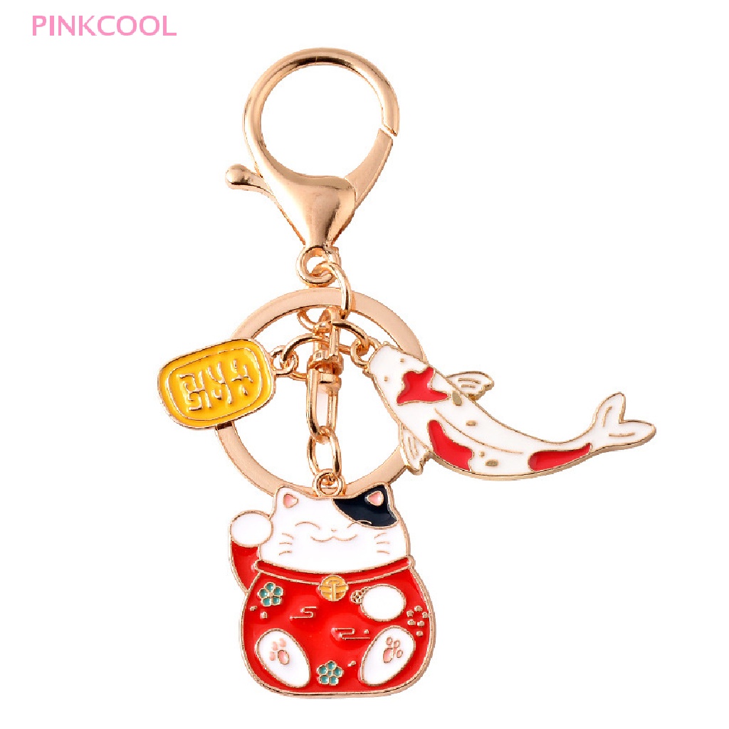 pinkcool-พวงกุญแจ-จี้รูปปลาคาร์พ-นําโชค-สไตล์ญี่ปุ่น-น่ารัก-ของขวัญ-สําหรับของขวัญ-ขายดี