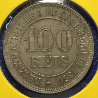No.3665208 ปี1883 BRAZIL บราซิล 100 REIS เหรียญสะสม เหรียญต่างประเทศ เหรียญเก่า หายาก ราคาถูก