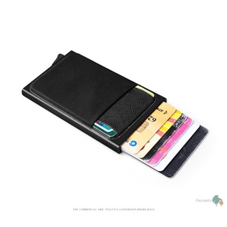 *สินค้าพร้อมส่ง* กระเป๋าใส่บัตรเครดิตป้องกันการโจรกรรม RFID Wallet กระเป๋าสตางค์ผู้ชาย มีช่องใส่เหรียญ ใส่บัตรได้ 6 ใบ