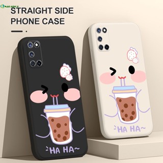 เคสโทรศัพท์มือถือแบบนิ่ม ลายถ้วยชานม สําหรับ OPPO A5S A12 A7 A3S A5 A15 A15S A16 A16S A9 A52 A72 A92 A54 A31 A8 A53 A57 A39 A33 A53S A55 A56 F11 A9X A11
