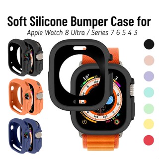 เคสซิลิโคน กันกระแทก สําหรับ iWatch 8 Ultra 49 มม. iWatch Series SE 7 6 5 4 3 Band 41 มม. 45 มม. 44 มม. 40 มม.(SOOAX)