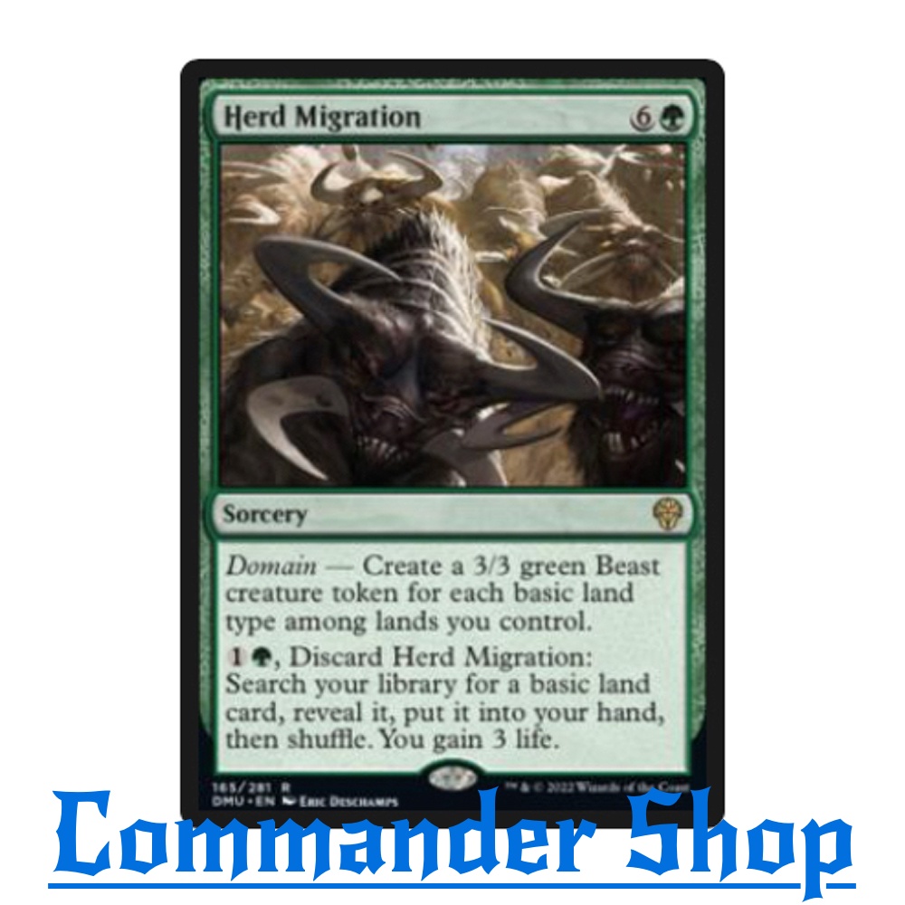 Herd Migration (Sorcery) Green การ์ดเกม Magic The Gathering (MTG ...